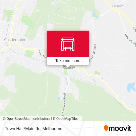 Mapa Town Hall/Main Rd