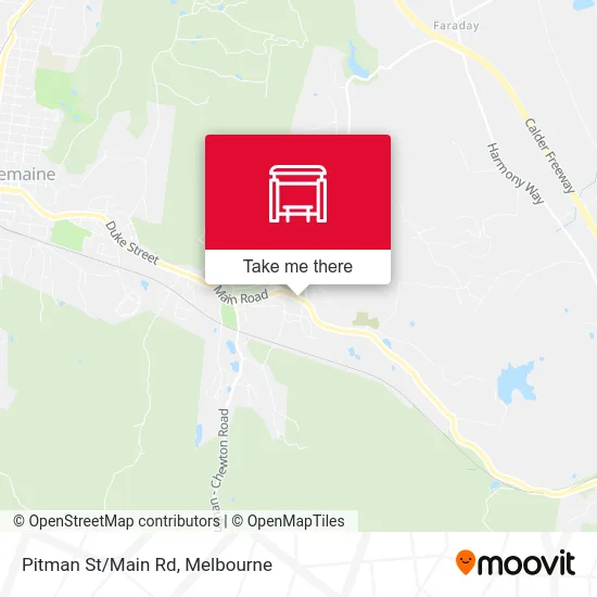 Mapa Pitman St/Main Rd