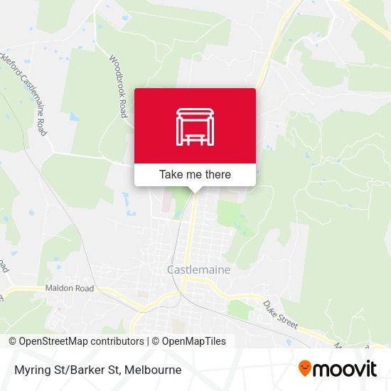 Myring St/Barker St map