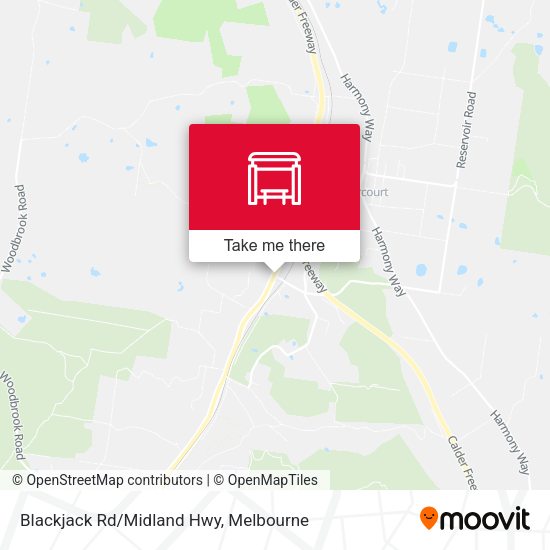 Blackjack Rd/Midland Hwy map