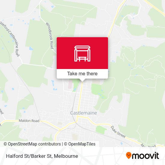 Halford St/Barker St map