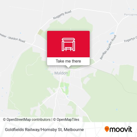 Goldfields Railway/Hornsby St map