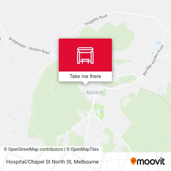 Mapa Hospital/Chapel St North St