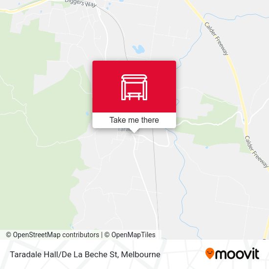 Taradale Hall/De La Beche St map