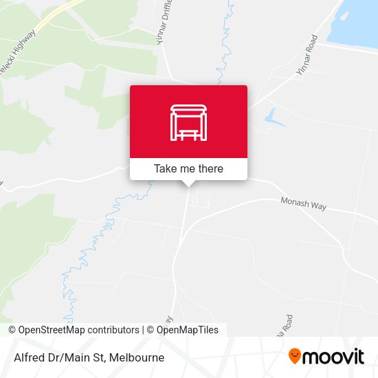 Alfred Dr/Main St map