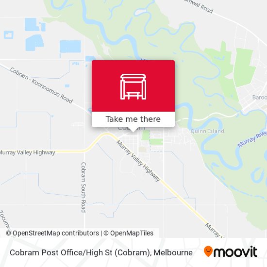 Cobram Post Office / High St map