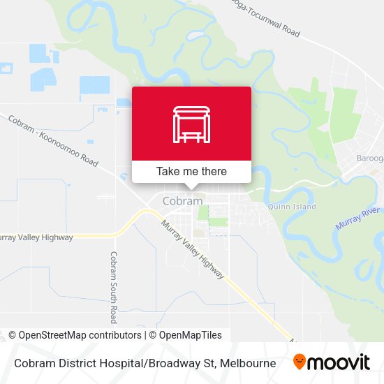 Cobram District Hospital / Broadway St map