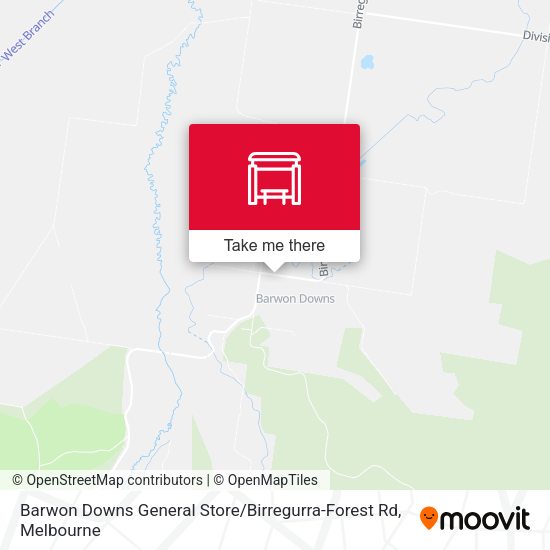 Barwon Downs General Store / Birregurra-Forest Rd map