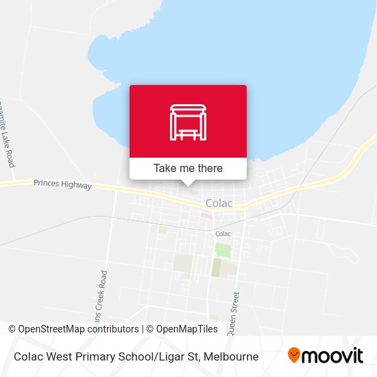 Colac West Primary School / Ligar St map