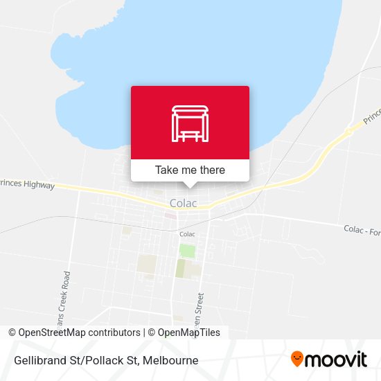 Gellibrand St/Pollack St map