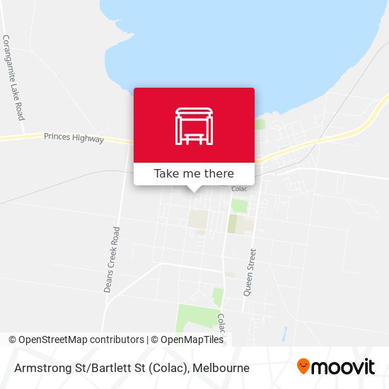 Armstrong St / Bartlett St (Colac) map