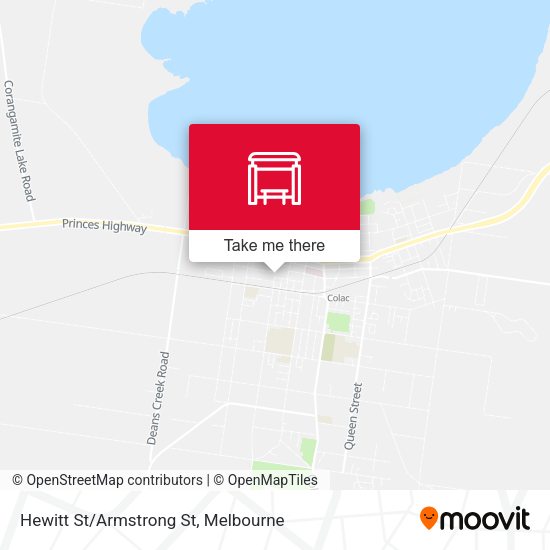 Hewitt St/Armstrong St map