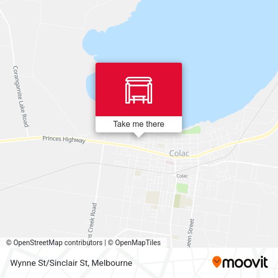 Wynne St/Sinclair St map