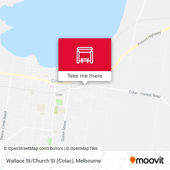 Wallace St/Church St (Colac) map