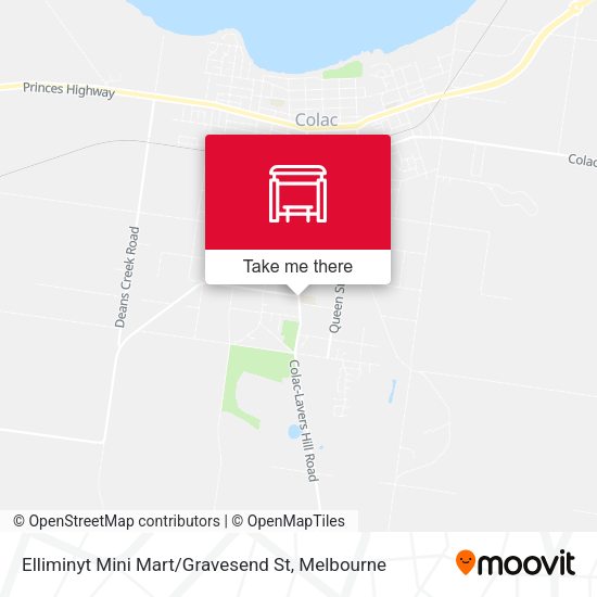 Elliminyt Mini Mart / Gravesend St map