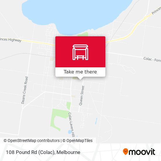 Mapa 108 Pound Rd (Colac)