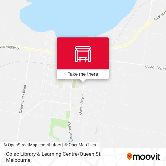 Mapa Colac Library & Learning Centre / Queen St