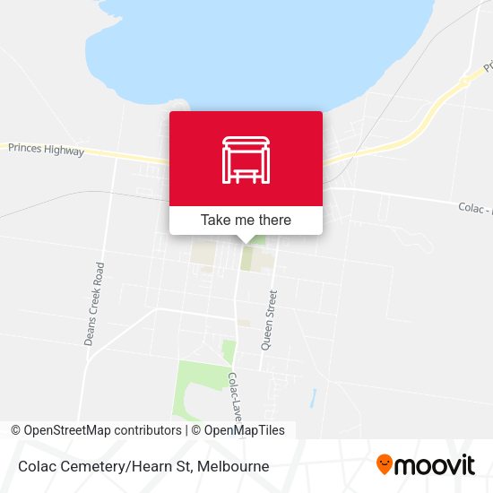 Colac Cemetery/Hearn St map