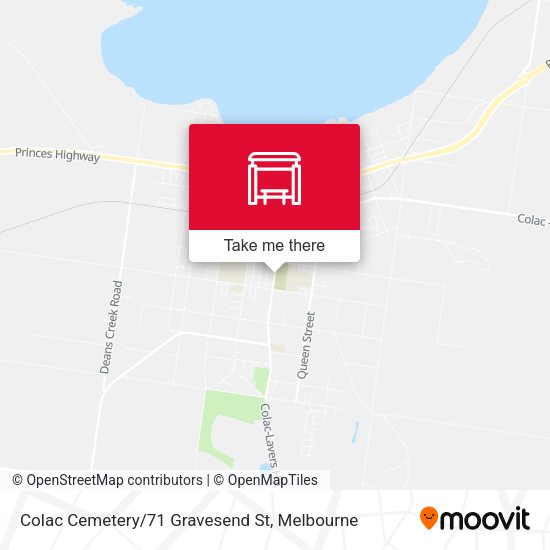 Colac Cemetery/71 Gravesend St map
