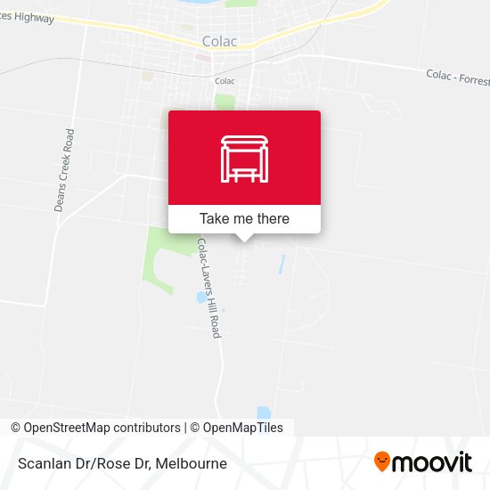 Scanlan Dr/Rose Dr map