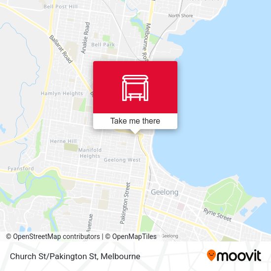 Church St/Pakington St map