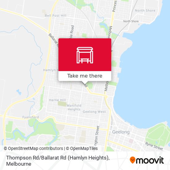 Thompson Rd / Ballarat Rd (Hamlyn Heights) map