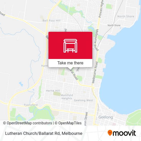 Lutheran Church/Ballarat Rd map
