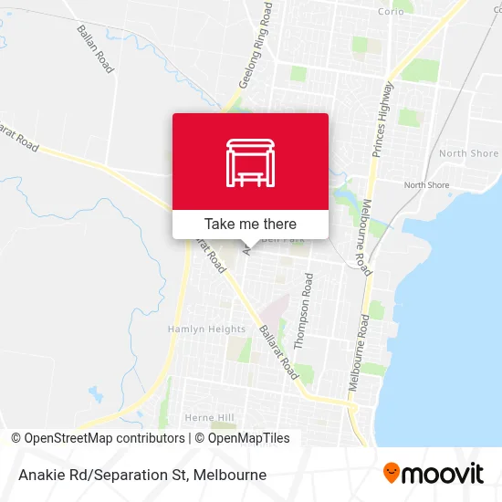 Mapa Anakie Rd/Separation St