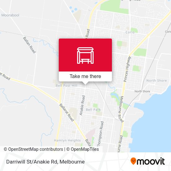Darriwill St/Anakie Rd map
