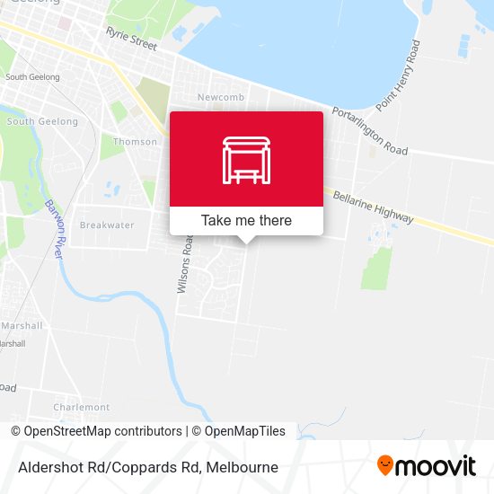 Aldershot Rd/Coppards Rd map
