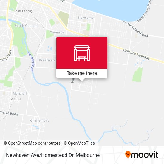 Newhaven Ave/Homestead Dr map