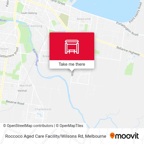 Mapa Roccoco Aged Care Facility / Wilsons Rd