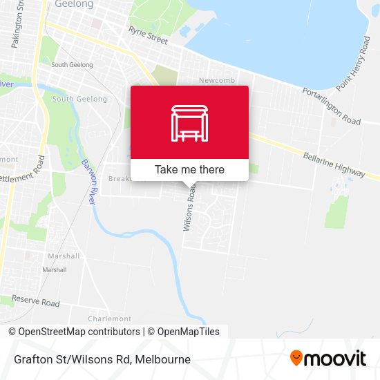 Grafton St/Wilsons Rd map
