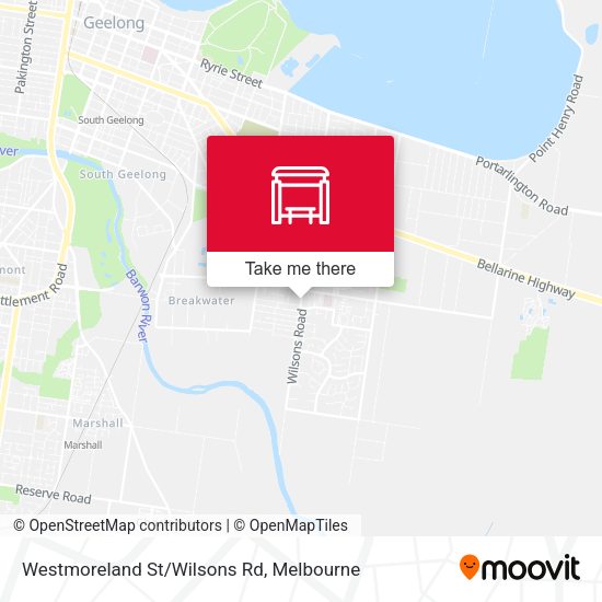 Westmoreland St/Wilsons Rd map