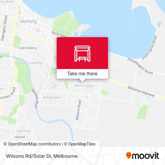 Wilsons Rd/Solar Dr map