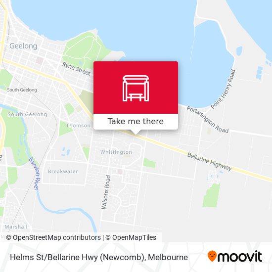 Helms St / Bellarine Hwy (Newcomb) map