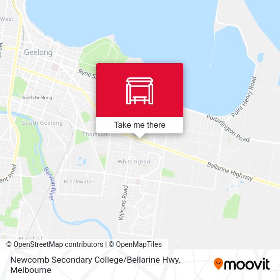 Newcomb Secondary College / Bellarine Hwy map