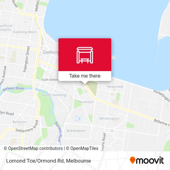 Lomond Tce/Ormond Rd map