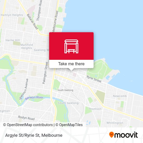 Argyle St/Ryrie St map