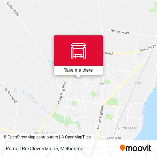 Purnell Rd/Cloverdale Dr map