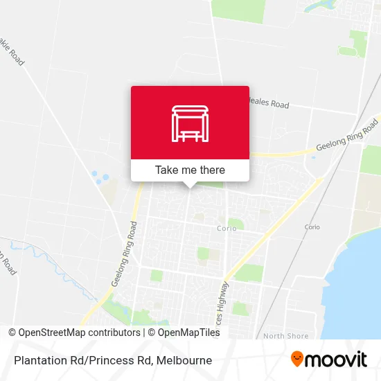 Mapa Plantation Rd/Princess Rd