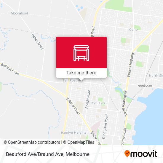 Beauford Ave/Braund Ave map
