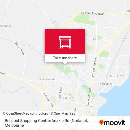 Mapa Bell Post Shopping Centre / Anakie Rd (Norlane)