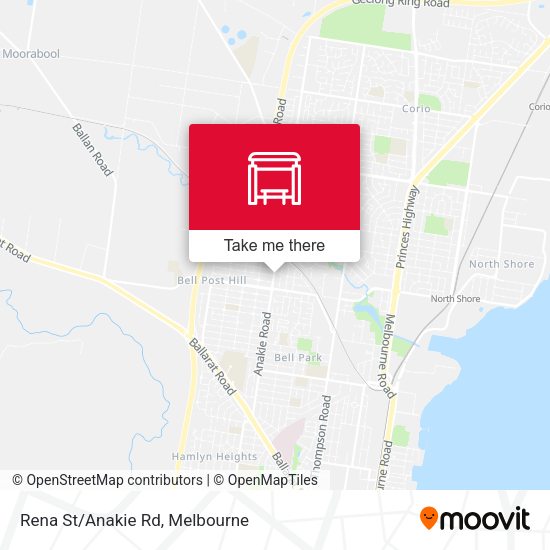 Rena St/Anakie Rd map
