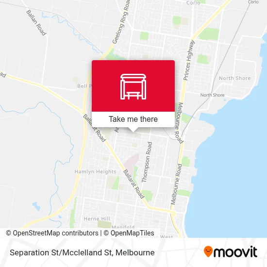 Mapa Separation St/Mcclelland St