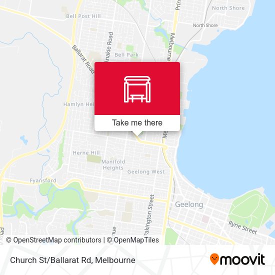 Church St/Ballarat Rd map