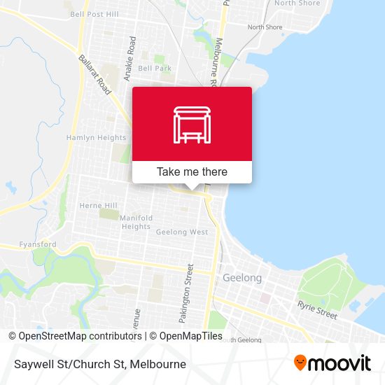 Saywell St/Church St map