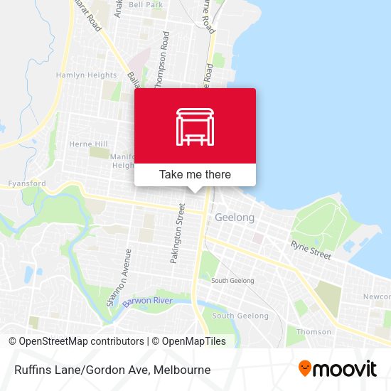 Ruffins Lane/Gordon Ave map