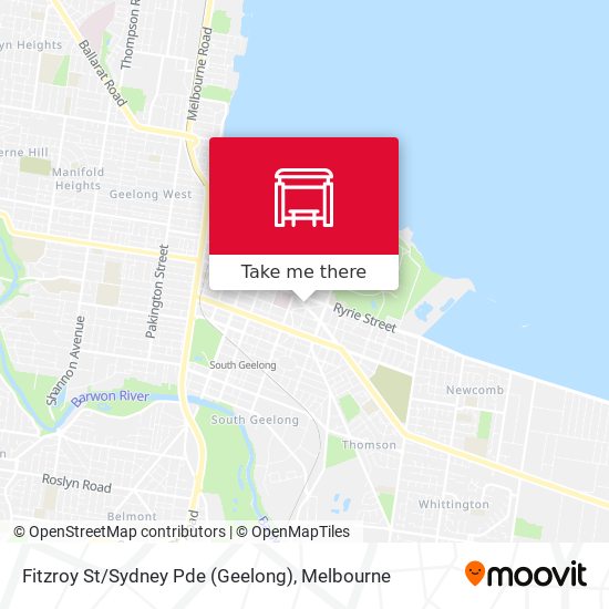 Mapa Fitzroy St / Sydney Pde (Geelong)