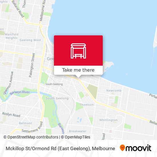 Mckillop St / Ormond Rd (East Geelong) map